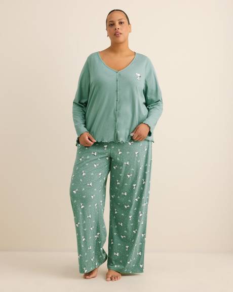 Snoopy Long-Sleeve Pyjama Cardigan - ti Voglio