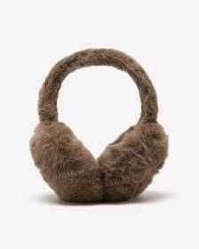 Camel Faux-Fur Earmuffs