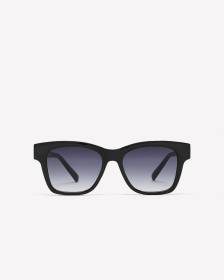 Black Round Sunglasses with Golden Arm Detail