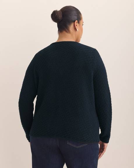 Fancy Stitch Cardigan Sweater