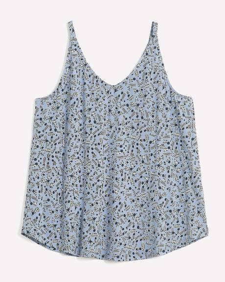 Cotton Blend Sleeveless Relaxed-Fit Cami