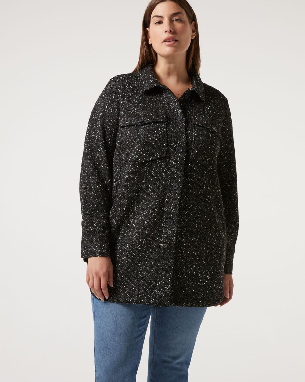 tweed shacket