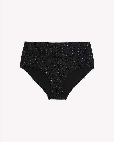 Culotte classique en coton noir à pois - ti Voglio