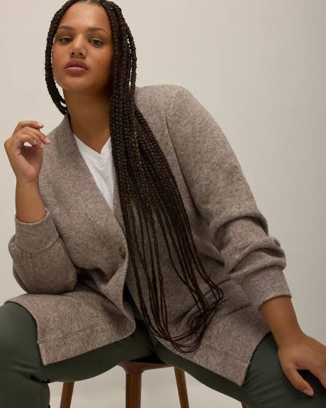 Long-Sleeve Knit Cardigan