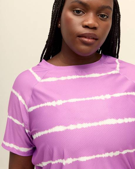Printed Short-Sleeve Crew Neck T-Shirt - Active Zone