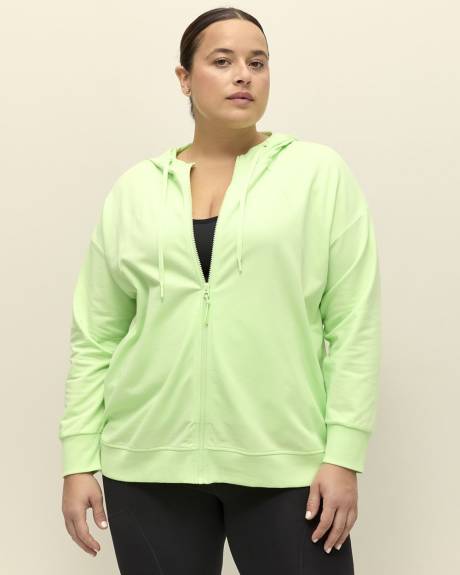 French Terry Hooded Jacket - Active Zone