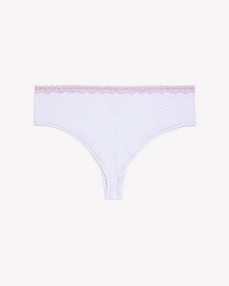 Culotte cheeky en mélange de coton à imprimé vichy - ti Voglio