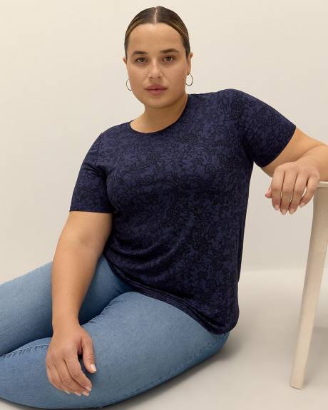 T-shirt imprimé, coupe moderne, tissu responsable - Addition Elle - Essentiels PENN.