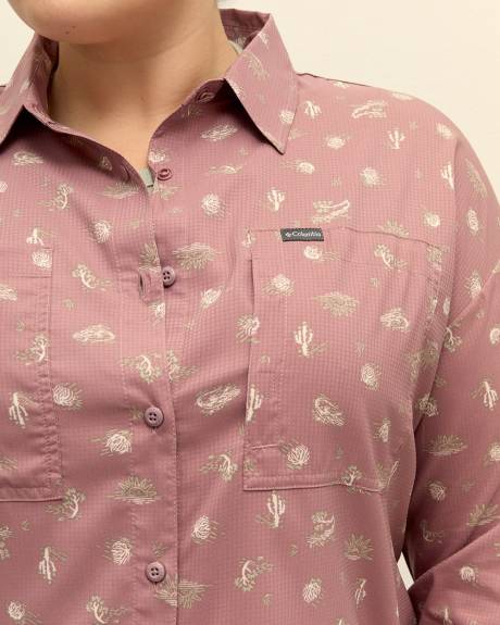 Silver Ridge Utility Patterned Long-Sleeve Shirt - Columbia