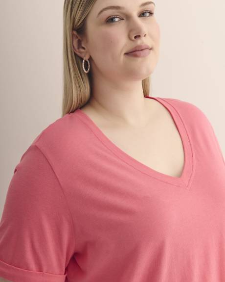 Responsible, Boyfriend-Fit V-Neck Tee - PENN. Essentials