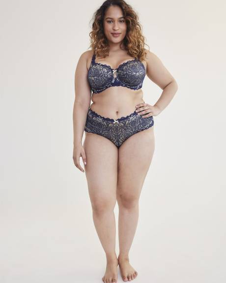 Femme Couture 2-Tone Lace Underwire Bra - Déesse Collection