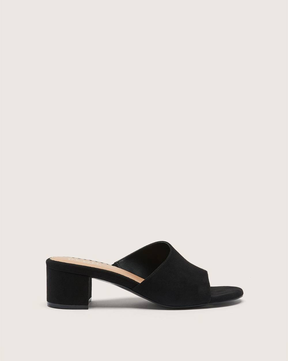 Extra Wide Width, Block Heel Mule Sandal