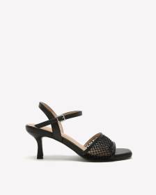 Extra Wide Width, Mesh Rhinestone Dressy Sandal