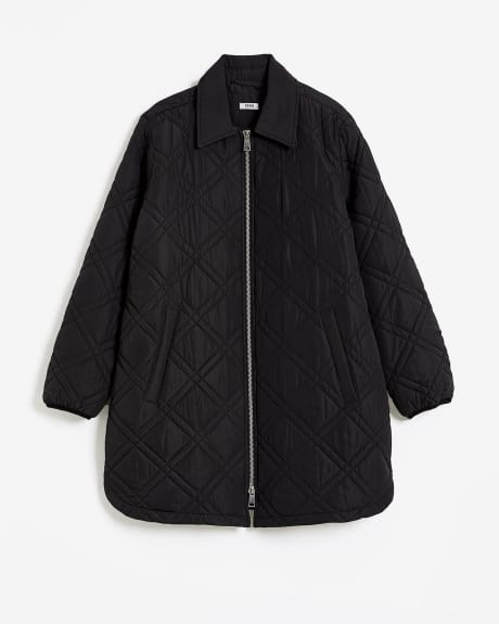 Responsible, Quilted High-Low Jacket