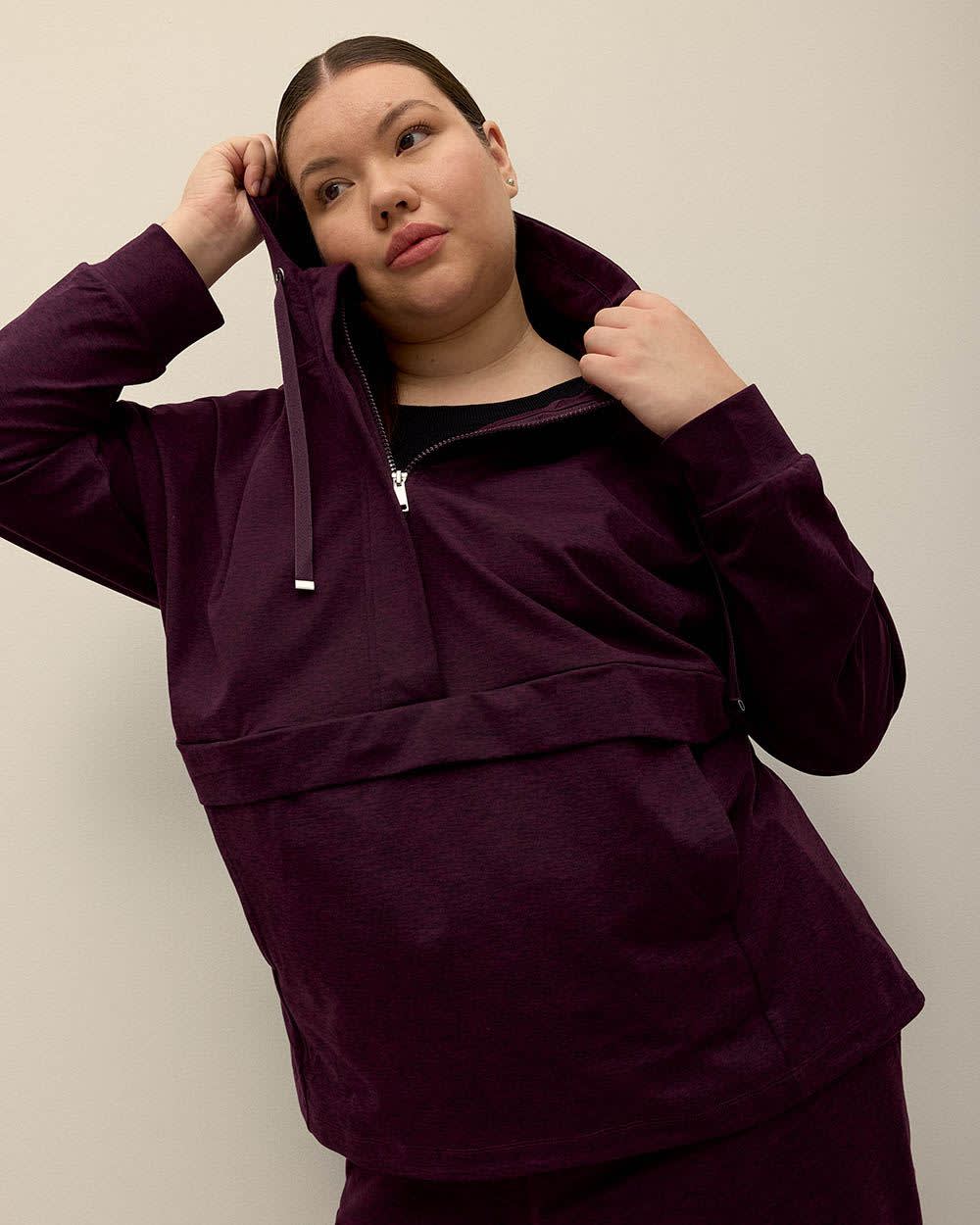 Half Zip Hooded Sweatshirt Active Zone