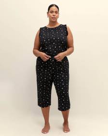 Cotton Jersey Printed Pyjama Capri - ti Voglio