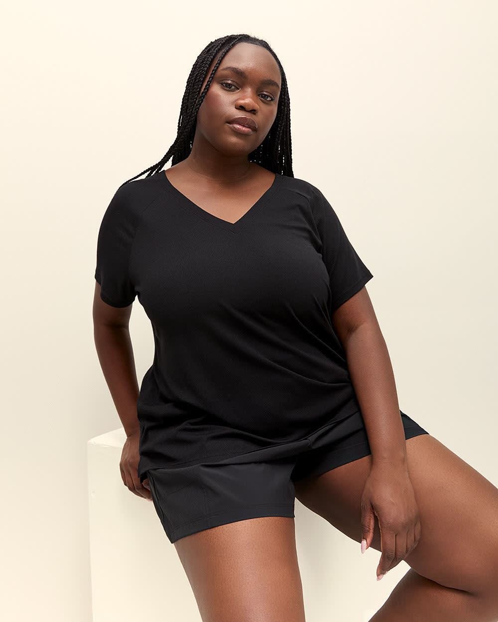 V-Neck Short Sleeve T-Shirt - Active Zone