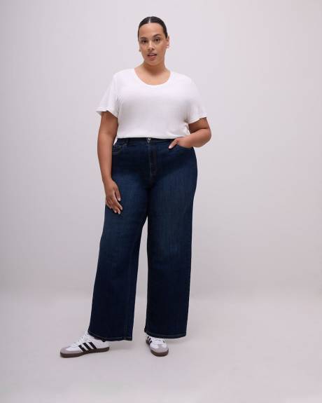 Responsible, Petite, Curvy-Fit Wide-Leg Jeans - d/C Jeans