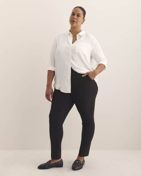 Silky Buttoned Down Tunic