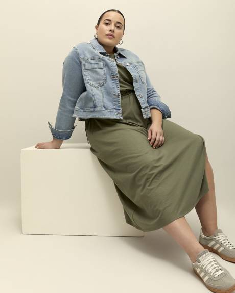 Veste en denim pâle écourté, tissu responsable - d/C JEANS