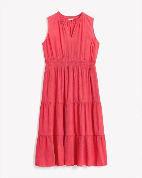 Sleeveless Maxi Dress with Tiers