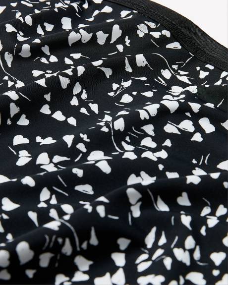 Heart-Print Thong with Shiny Elastic - ti Voglio