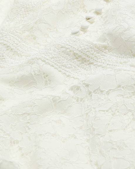 Sienna Tiered Lace Mini Dress - City Chic