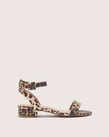 Extra Wide Width, Ankle Strap Leopard Sandal