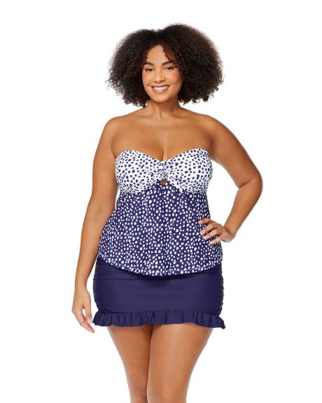 Haut tankini Zanzibar à pois - Raisins Curve