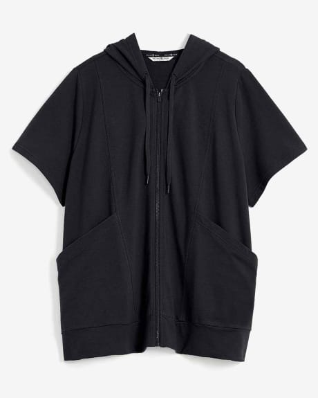 French Terry Short-Sleeve Full Zip Jacket - Active Zone