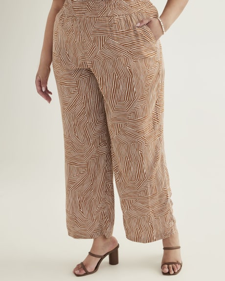 Responsible, Printed Wide-Leg Pull-On Pant