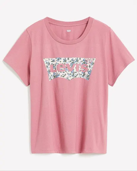 T-shirt à col rond avec logo fleuri - Levi's