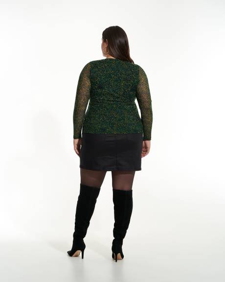 Long-Sleeve Wrap Knit Top - Addition Elle