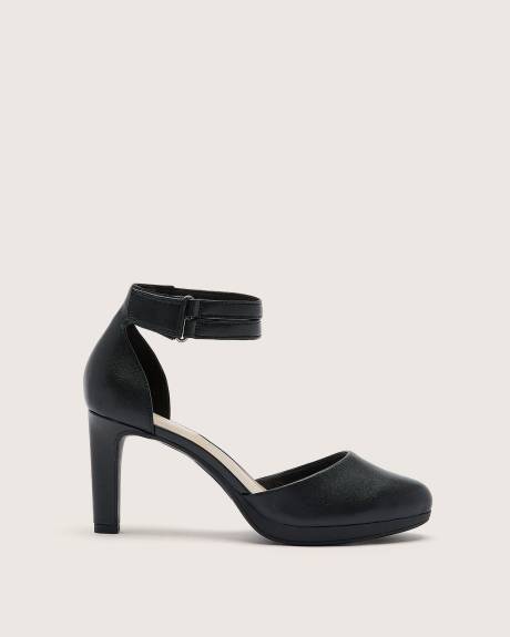 Wide Width, Ambyr Skip High Heel Shoe with Velcro Strap - Clarks