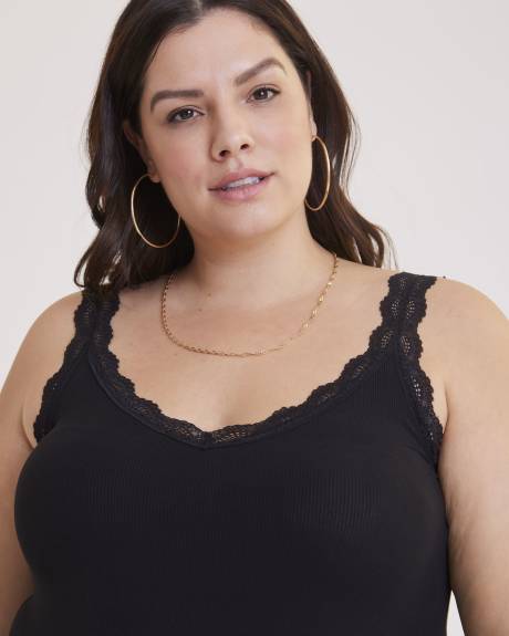 Responsible, Reversible Solid Cami with Lace Details