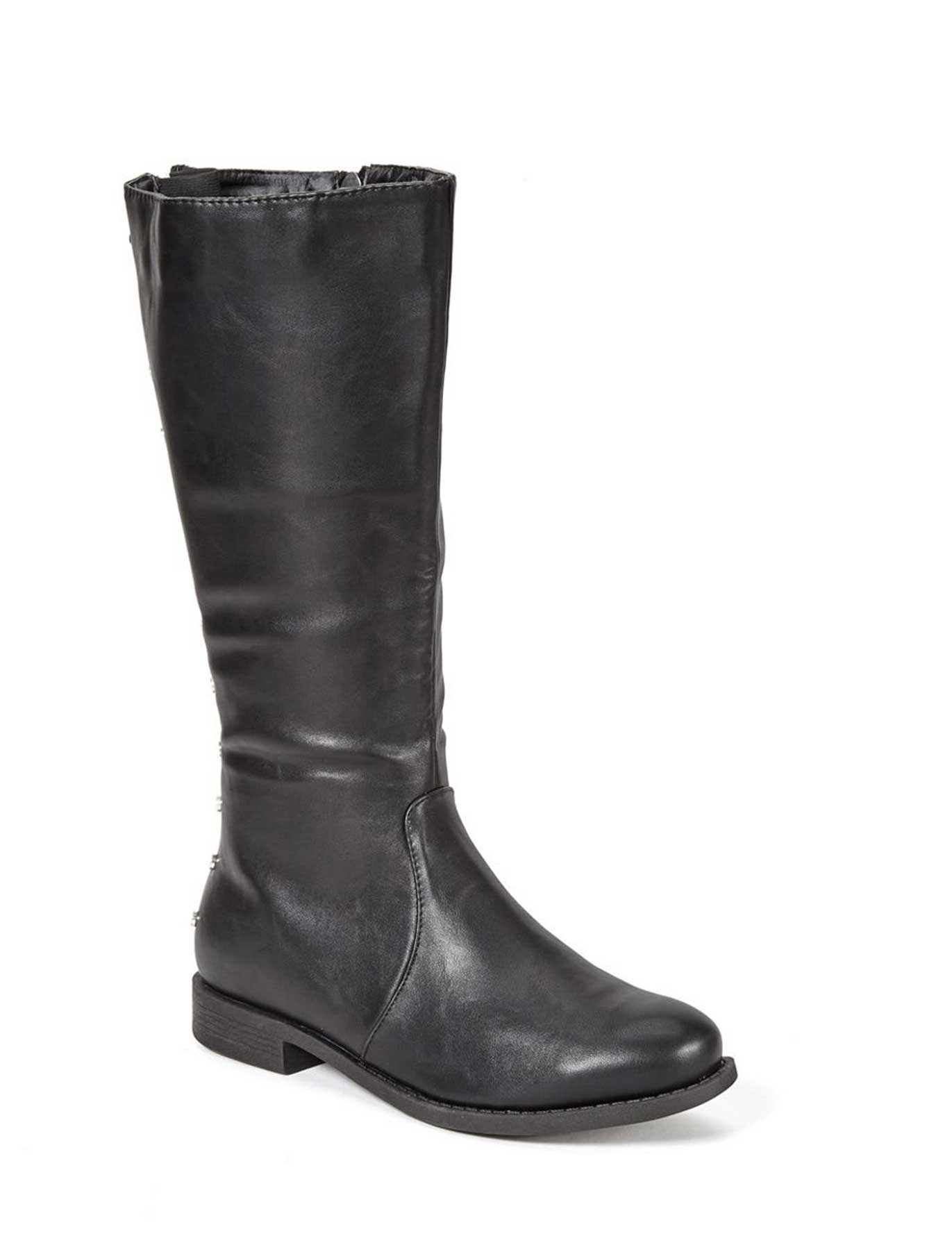 Wide-Width Wide Calf Tall Faux-Leather Boots | Penningtons