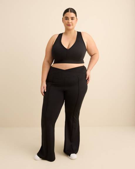 Responsible, Black V-Neck Crop Top - Active Zone
