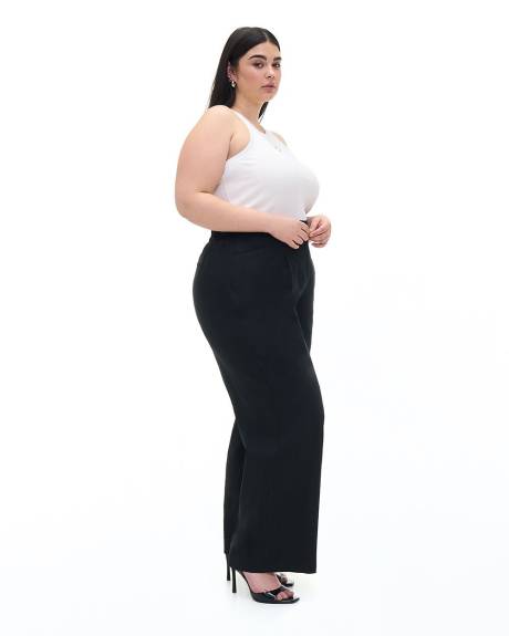 Linen Blend Wide-Leg Pant - Addition Elle