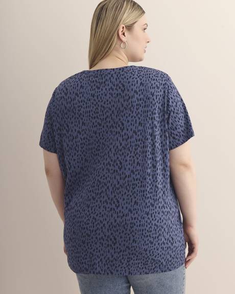 T-shirt à manches courtes et col rond, coupe boyfriend - Essentiels PENN.