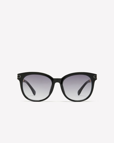 Classic Round Sunglasses with Metal Branches