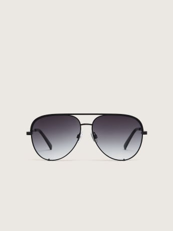 Black Aviator Sunglasses