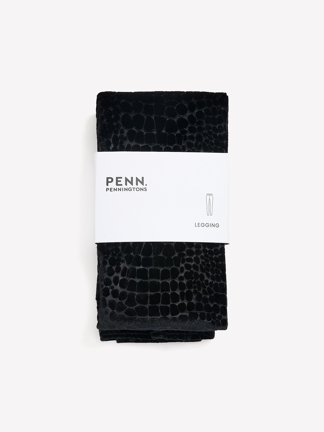 Velvet Croco Textured Fashion Legging - PENN. Essentials