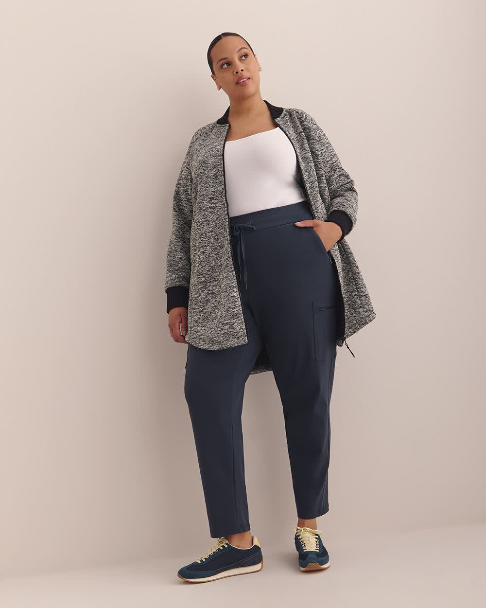 Pantalon cargo de ville en tricot, petite - Active Zone