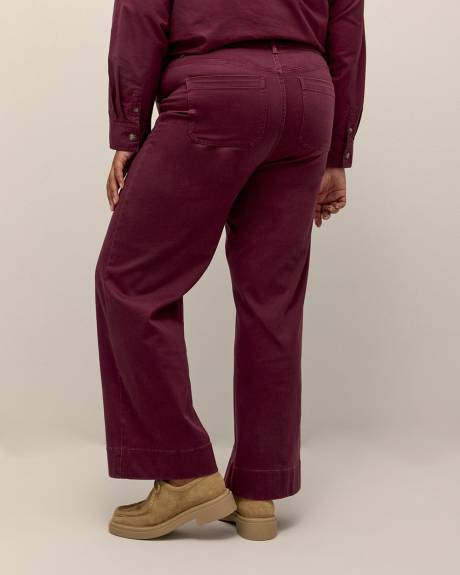 Jean coloré à jambe large, coupe 1948, petite, tissu responsable - d/C JEANS