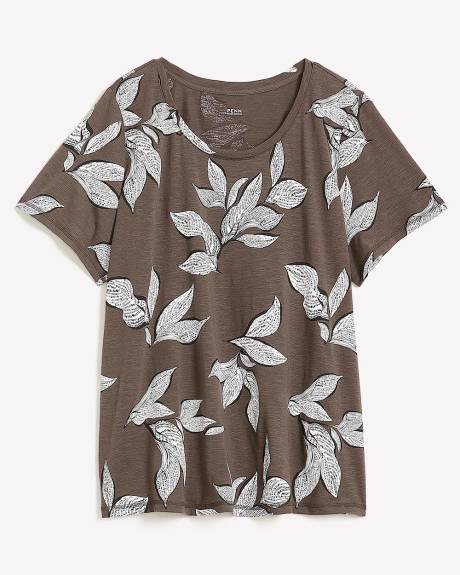 T-shirt imprimé à col rond, coupe galbée - Essentiels PENN.