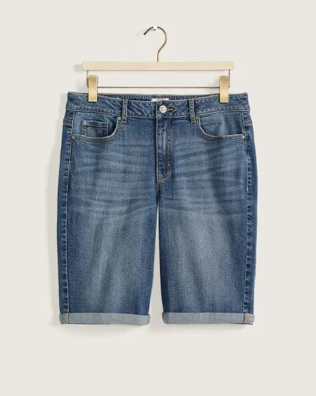 Denim Bermuda, Medium Wash - d/C Jeans
