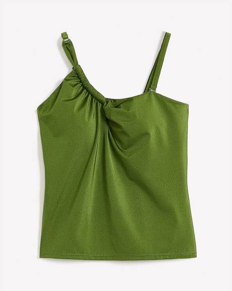 Tankini vert à une bretelle