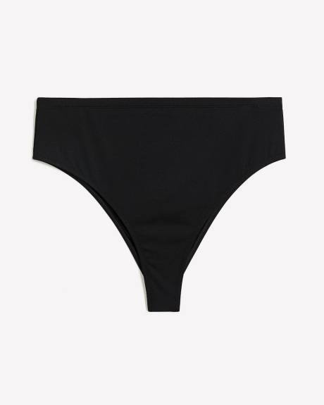 High-Rise Cheeky Swim Bikini Bottom