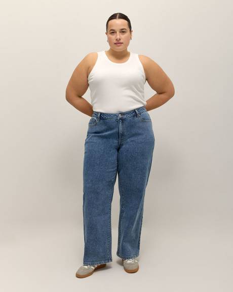 90s Mid-Rise Relaxed Straight Leg Denim - d/C JEANS