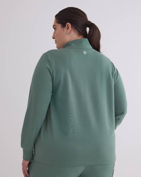 Mock-Neck Zipped Jacket - Active Zone